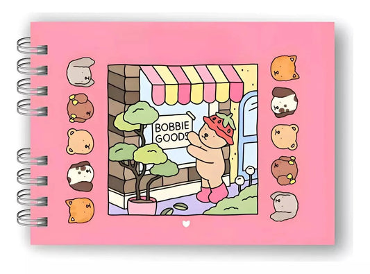 Livro de Colorir Rosa Boobie Goods Capa Dura 100 Páginas